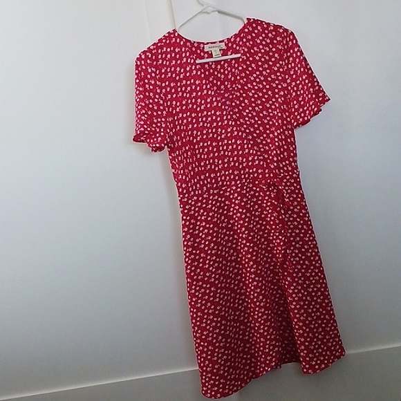 Floral Monteau Wrap Dress - Picture 1 of 5